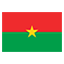 Burkina Faso flag marking international course availability