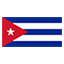 Cuba flag marking international course availability