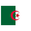 Algeria flag marking international course availability