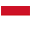 Indonesia flag marking international course availability