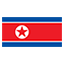 North Korea flag marking international course availability