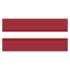 Latvia flag marking international course availability