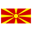 North Macedonia flag marking international course availability