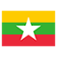 Myanmar flag marking international course availability