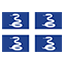 Martinique flag marking international course availability