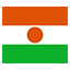 Niger flag marking international course availability