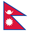 Nepal flag marking international course availability