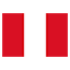 Peru flag marking international course availability