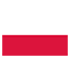 Poland flag marking international course availability